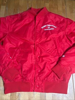 Logic Tour 2018 Red Satin Bomber Jacket